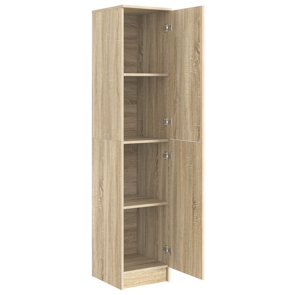 vidaXL Highboard Sonoma-Eiche 35 x 39 x 168 cm