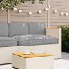 vidaXL Kissenset 3 pcs Grau Oxford-Stoff