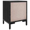 vidaXL Nachttisch Schwarz 36x30x45 cm Massivholz Kiefer