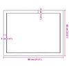 vidaXL Wandregal Hellbraun 80x60x(2-6) cm Massivholz Eiche Behandelt
