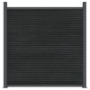 vidaXL Zaunelement Grau 872x186 cm WPC
