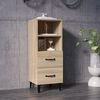 vidaXL Sideboard Sonoma-Eiche 34,5x34x90 cm Holzwerkstoff