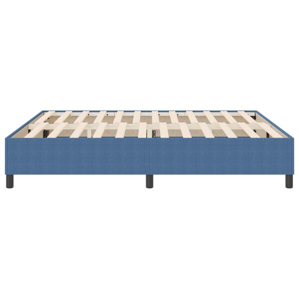 vidaXL Plattformbettgestell Blau 180 x 200 cm Stoff