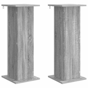 vidaXL Pflanzenst&auml;nder 2 pcs Graues Sonoma 30,5 x 30 x 80,5 cm