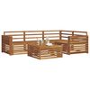 vidaXL Outdoor-Sofagarnitur 5 pcs Natur Massivholz Akazie