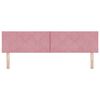 vidaXL LED Kopfteil Rosa 180 cm Kunstleder