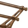 vidaXL Wandgarderobe mit Kleiderhaken Aluminium