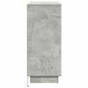 vidaXL LED-Sideboard mit T&uuml;r Beton Grau 90 x 32 x 75 cm Holzwerkstoff