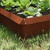 vidaXL Schneckenzauns 8 pcs Rostig Wetterfeststahl