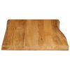 vidaXL Tischplatte mit Baumkante 70x60x3,8 cm Massivholz Mango