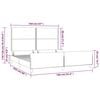 vidaXL Bettgestell mit Kopfteil Rosa 160x200 cm Samt