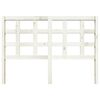 vidaXL Kopfteil Wei&szlig; 140,5x4x100 cm Massivholz Kiefer