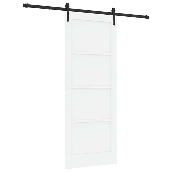 vidaXL Schiebet&uuml;r ORKDAL Wei&szlig; und Schwarz 83 x 211 cm