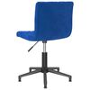 vidaXL Esszimmerst&uuml;hle 4 Stk. Drehbar Blau Samt