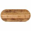 vidaXL Tischplatte 80x40x3,8 cm Oval Raues Massives Mangoholz