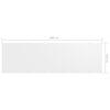 vidaXL Balkon-Sichtschutz Weiß 120x400 cm Oxford-Gewebe
