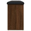vidaXL Schuhbank Braun Eichen-Optik 102x32x50 cm Holzwerkstoff