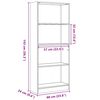vidaXL B&uuml;cherregal Sonoma-Eiche 60x24x143 cm Holzwerkstoff