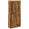 vidaXL Highboard Altholz-Optik 82,5x30,5x185 cm Holzwerkstoff