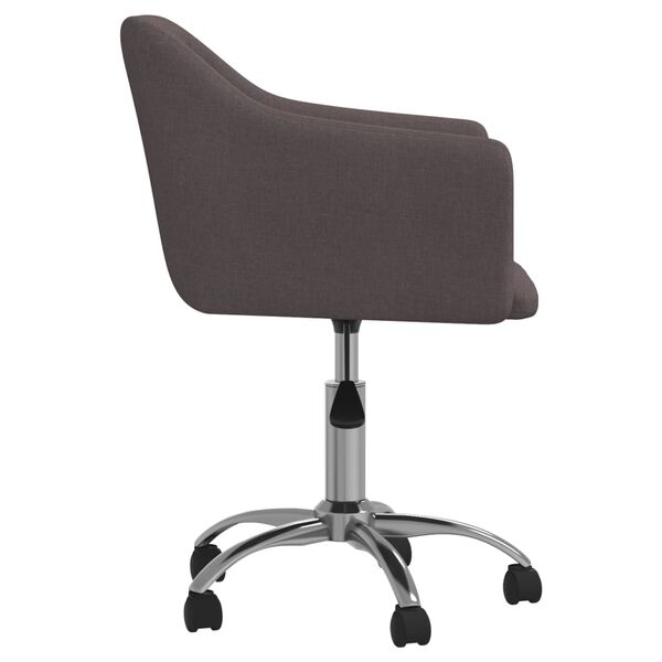 vidaXL Esszimmerst&uuml;hle 4 Stk. Drehbar Taupe Stoff