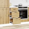 vidaXL K&uuml;chenunterschrank Porto Artisan-Eiche Holzwerkstoff