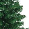 vidaXL K&uuml;nstlicher Eck-Weihnachtsbaum Gr&uuml;n 240 cm PVC