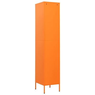 vidaXL Schließfachschrank Orange 35x46x180 cm Stahl