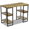 vidaXL B&uuml;roschreibtisch Mangoholz 110&times;50&times;76 cm