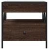 vidaXL Couchtisch mit Infinity-LED Braun Eichen-Optik 50x50x51 cm