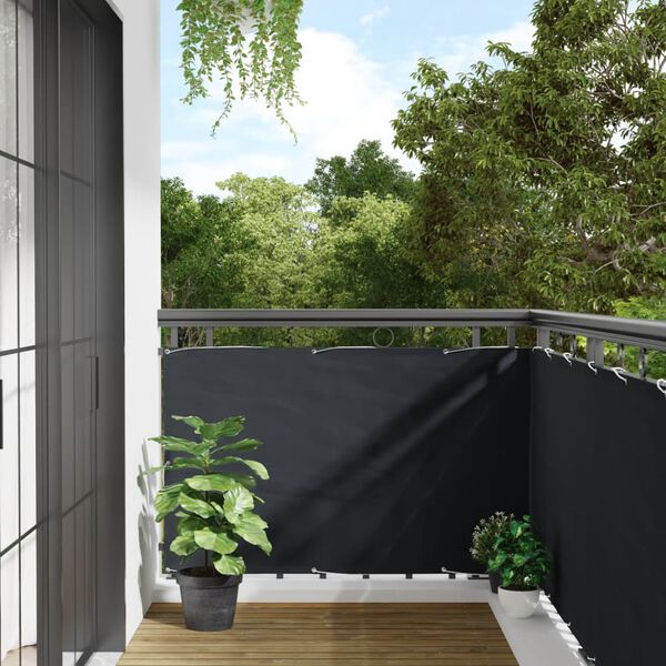 vidaXL Balkon-Sichtschutz Anthrazit 90x300 cm Oxford-Gewebe