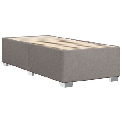 vidaXL Bettgestell Taupe 90x190 cm Stoff