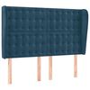 vidaXL Boxspringbett mit Matratze & LED Dunkelblau 140x200 cm Samt