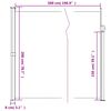 vidaXL Seitenmarkise Ausziehbar Schwarz 200x500 cm