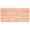 vidaXL Tischplatte 120x60x(2-4) cm Massivholz Behandelt Baumkante