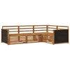 vidaXL Outdoor-Sofagarnitur 4 stk. Natur Massivholz Akazie