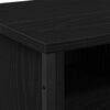 vidaXL Waschbeckenschrank mit T&uuml;r Schwarz Eichen-Optik 91 x 35 x 60 cm