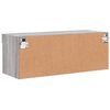 vidaXL TV-Schrank mit LED-Leuchten Grau Sonoma 80x30x30 cm