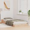 vidaXL Bettrahmen Braun 90 x 200 cm Massives Kiefernholz
