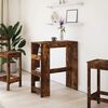 vidaXL Bartisch mit Regal R&auml;uchereiche 90x40x103,5 cm Holzwerkstoff
