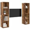 vidaXL TV-Schrankset 2 pcs Braun 37 x 37 x 142,5 cm Holzwerkstoff