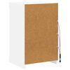 vidaXL Sideboard mit LED-Leuchten Wei&szlig; 41x37x67 cm