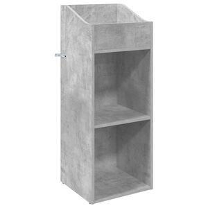 vidaXL Schallplattenschrank Betongrau 36 x 36 x 95,5 cm Holzwerkstoff