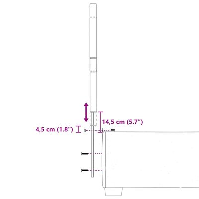 vidaXL Boxspringbett mit Matratze Taupe 100x200 cm Stoff