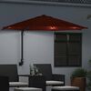 vidaXL Garten-Sonnenschirm Terrakotta 248 x 248 x 148 cm