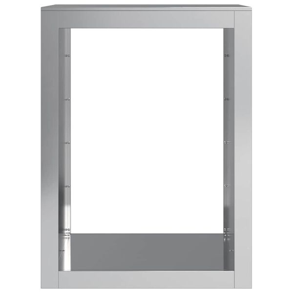 vidaXL Brennholzregal 60x40x80 cm Verzinkter Stahl