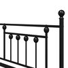 vidaXL Tagesbettrahmen Schwarz 100 x 200 cm Stahl