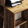 vidaXL Schreibtisch mit Regal Altholz 90 x 48 x 101,5 cm Holzwerkstoff