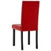 vidaXL Esszimmerst&uuml;hle 6 Stk. Weinrot Kunstleder