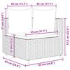 vidaXL 4-tlg. Garten-Sofagarnitur mit Kissen Braun Poly Rattan