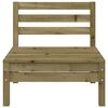 vidaXL Gartensofa 3-Sitzer mit Hocker Kiefernholz Impr&auml;gniert